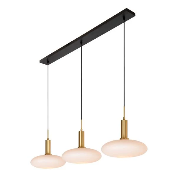 Lucide SINGALA - Hanglamp - 3xE27 - Mat Goud / Messing - detail 4